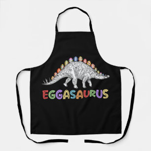 Delantal Eggasaurus Stegosaurus Huevo Dinosaurio Feliz Pasc