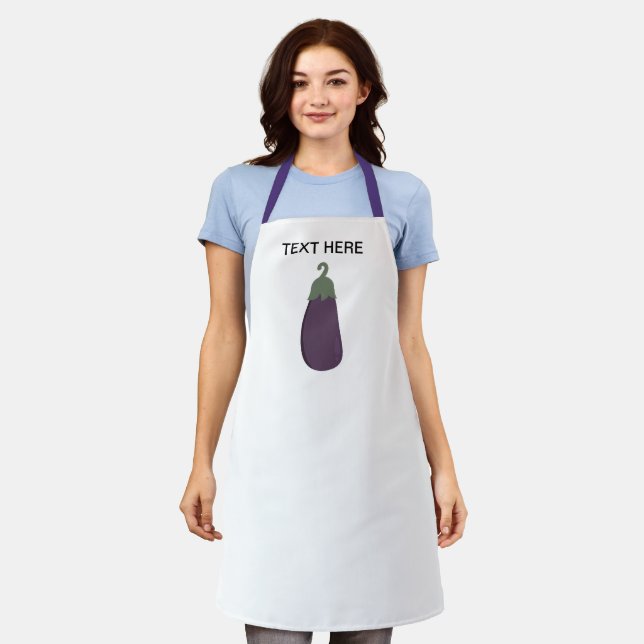 Delantal Eggplant Vector Apron (Gastado)