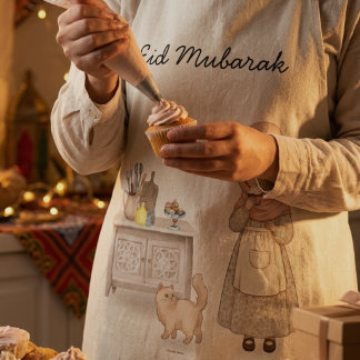 Delantal Eid Mubarak Regalo para Mujer Musulmana