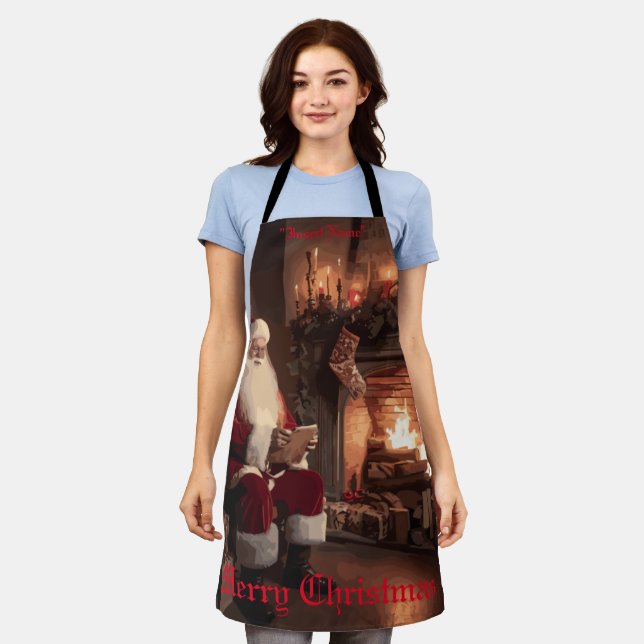 Delantal El acogedor rincón de Santa (Gastado)