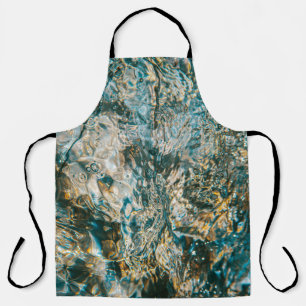 Delantal El agua salpicada en la fotografía de primer plano