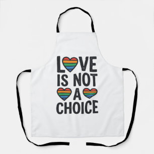 Delantal El amor no es una opción Camiseta vintage de orgul