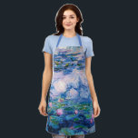 Delantal El Apron de los Lilies de Agua de Monet<br><div class="desc">Los Water Lilies de Monet. 
Visita mi tienda para un diseño más interesante y más elección de color => zazzle.com/iwheels*</div>