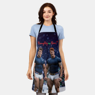 Delantal El árbol de Navidades de SlipperyJoe con cubierta 