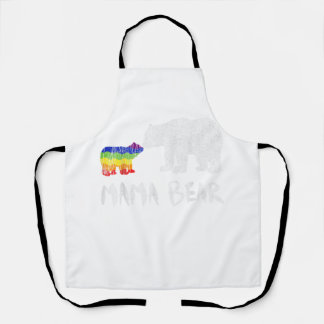 Delantal El arcoiris de mamá oso siempre para siempre el am
