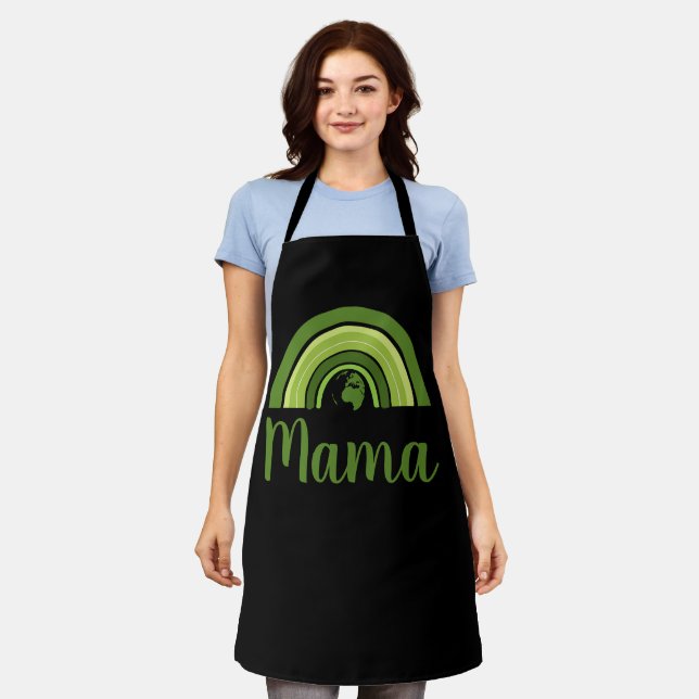 Delantal El arcoiris personalizado de la Tierra Mama Apron (Gastado)