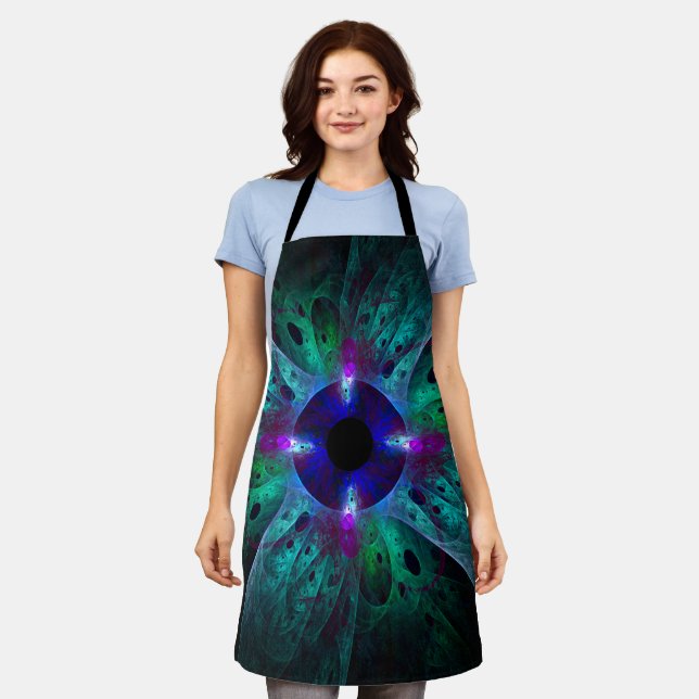 Delantal El arte abstracto visual Apron (Gastado)