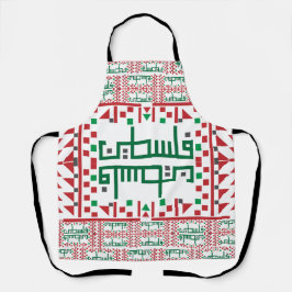 Delantal El arte del bordado de la cruz de tatreez palestin