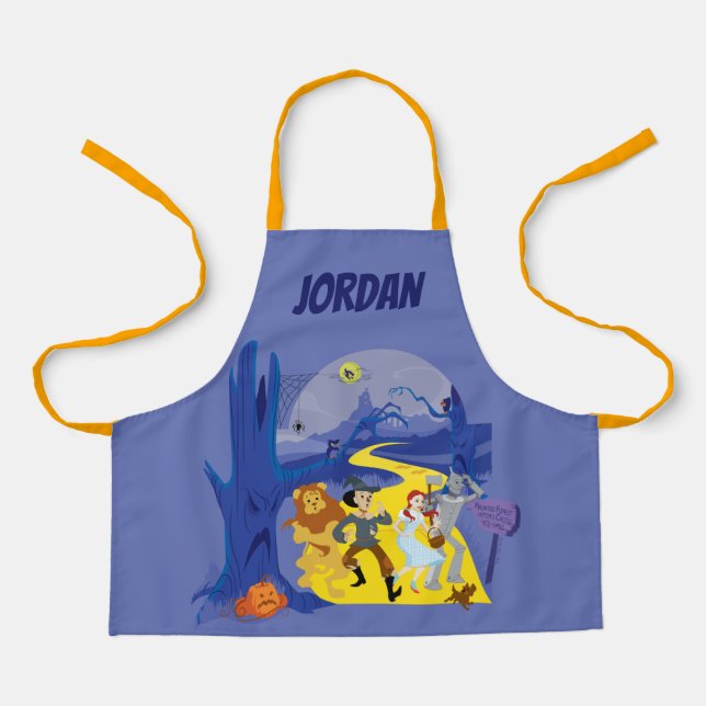 Delantal El Asistente De Oz™ | Selva perdida de Halloween (Anverso)