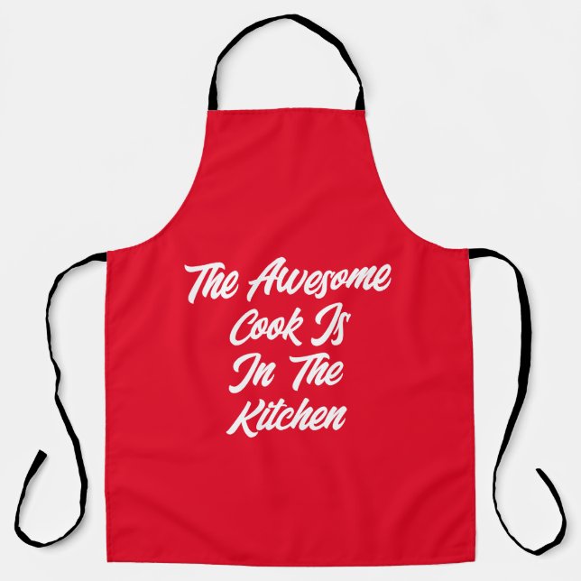 Delantal El asombroso cocinero Apron (Anverso)