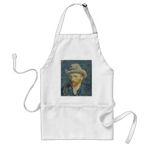 Delantal El autorretrato de Vincent Van Gogh con el Gorra d