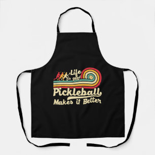 Delantal El baloncesto mejora el balonmano retro