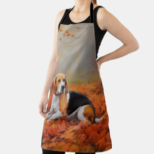 Delantal El Beagle en otoño se inspira en las hojas