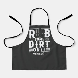 Delantal El Béisbol Funciona Un Poco De Suciedad.