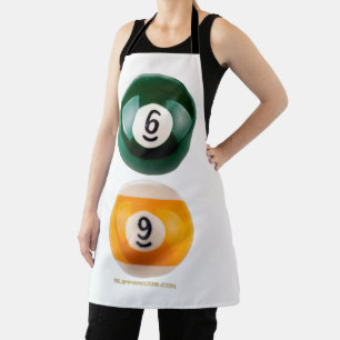 Delantal El billar duro 69 de SlipperyJoe con una bola de b