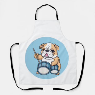 Delantal El Bulldog Bateria Ritmos y Bulldog Grooves 