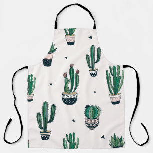 Delantal El Cacti Decorativo Suculta El Patrón Sin Margen