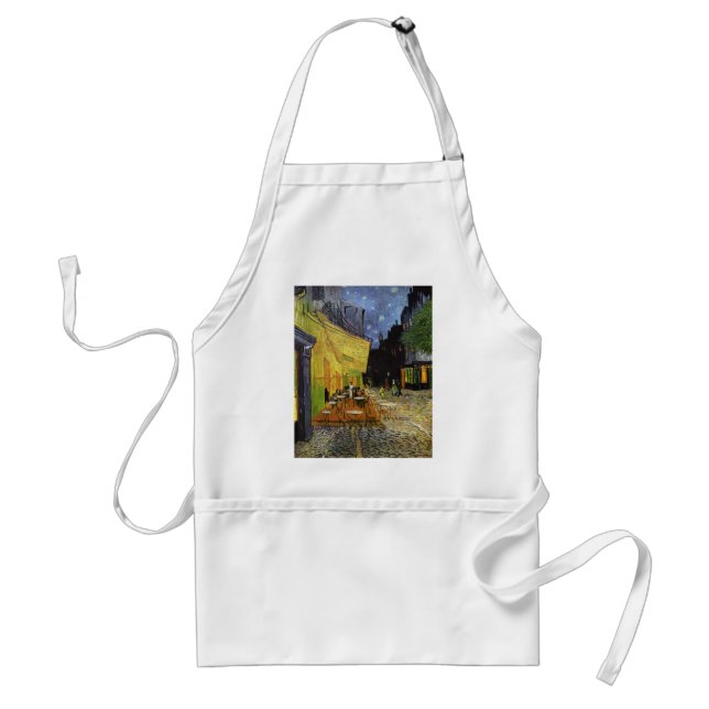 Delantal El café nocturno de Van Gogh (Frente)