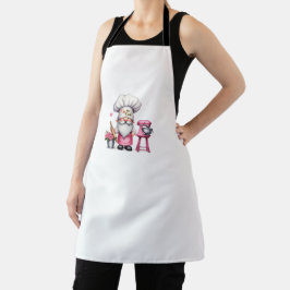 Delantal El Chef Rosa Gnome Besa Al Coco