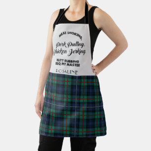 Delantal El clan plaid Robertson Tartan Checkered Kitchered