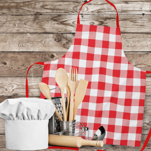 Delantal El clásico de Gingham Plaid Chef's