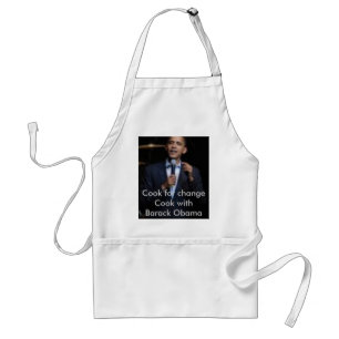 Delantal El cocinar con Barack Obama