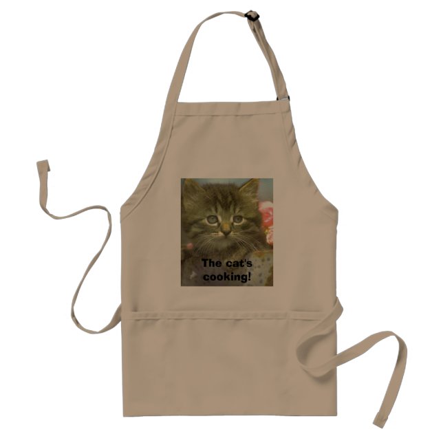 Delantal ¡El cocinar del gato! (Frente)