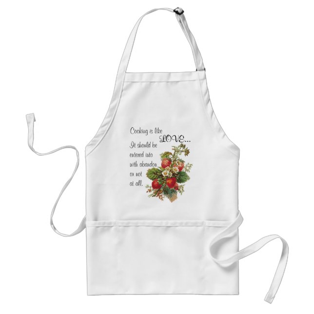Delantal El "cocinar es como amor…."delantal (Frente)