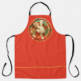 Delantal El Código de Vestido Real de Conejo, Pascua,