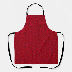 Delantal El Corazón Rojo Y Rojo De Todo El Mundo Cocina Apr