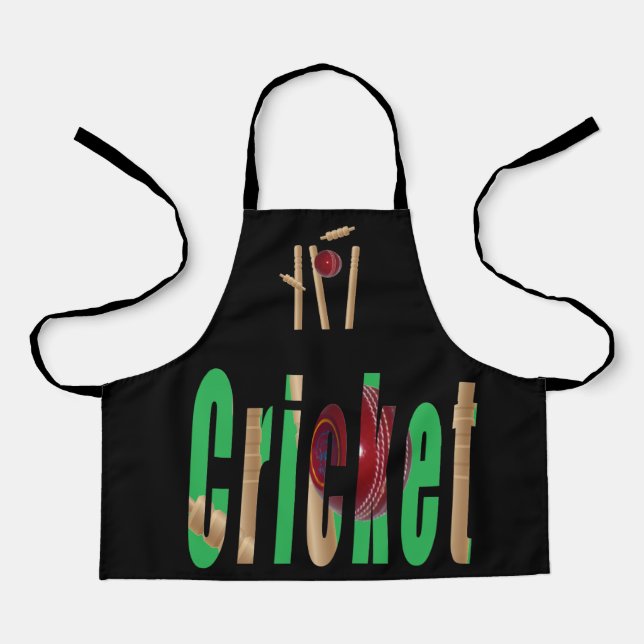 Delantal El Cricket Es La Palabra, Los Niños Imprimen Apron (Anverso)