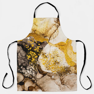 Delantal El desierto de Sands - ART. Giro dorado. Vibrante 