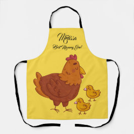 Delantal El día de la madre, linda con las chicas.