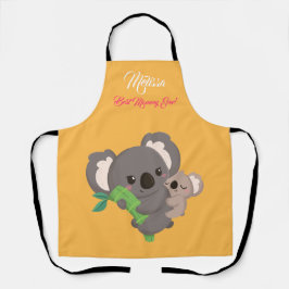 Delantal El día de la madre, lindo Koalas.