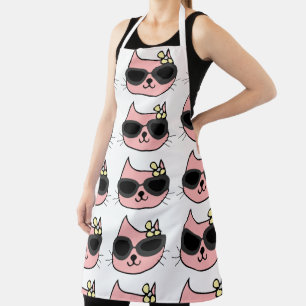 DELANTAL EL DÍA DE LA MADRE MAMÁ PINK KITTY CAT APRONS
