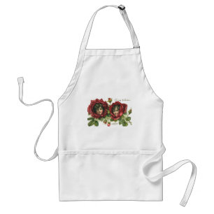 Delantal El día de San Valentín de época, rostros victorian