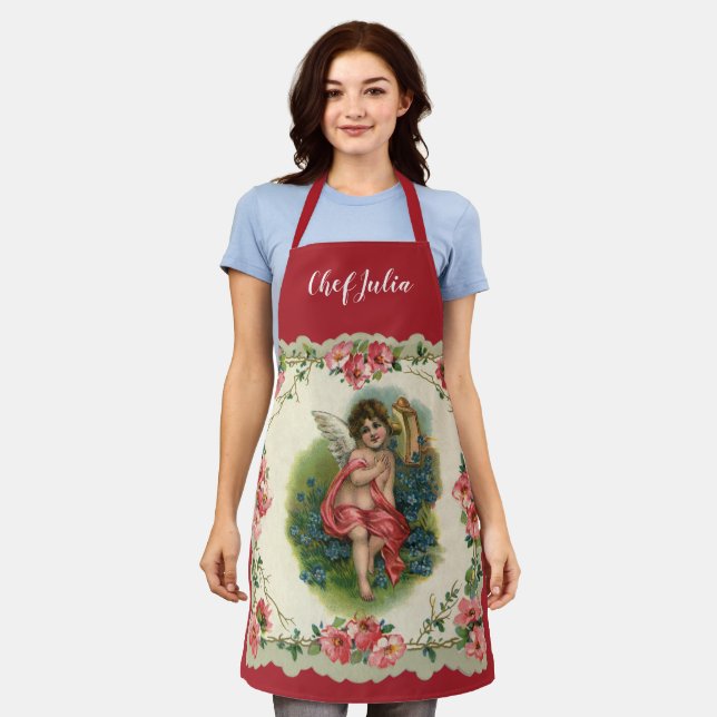 Delantal El día de San Valentín de la época, Victorian Cher (Gastado)
