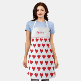 Delantal El día de San Valentín personalizado