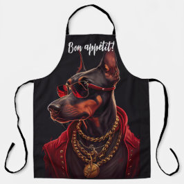 Delantal El encanto de Doberman