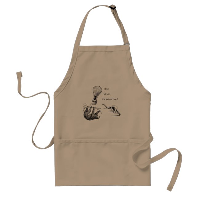 Delantal El equipo de rescate (Sloth, Dinosaur) Apron adult (Frente)