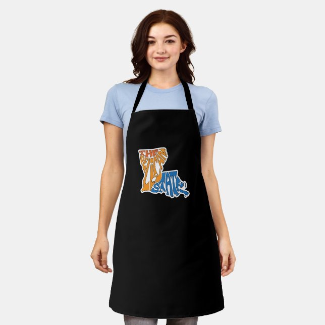 Delantal El estado pelícano - Louisiana (Gastado)