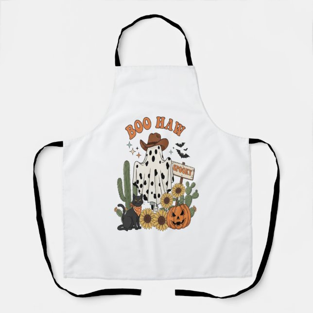 Delantal El fantasma de la vaca fantasma occidental-diverti (Anverso)