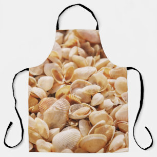 Delantal El fondo texturizado de verano en Sea Beach Shell