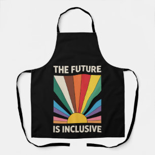 Delantal El Futuro Es Inclusivo Orgullo LGBTQ Aliado Arcoír