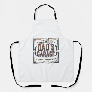 Delantal El Garage de Papá Día del Padre Vintage
