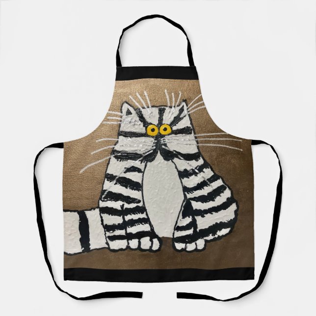 Delantal El gato Apron de Botero (Anverso)