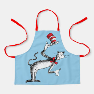 Delantal El gato en el sombrero se inclina