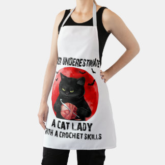 Delantal El Gato Lover Lady Apron Por Amar La Cocina