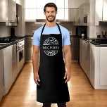 Delantal El hombre el mito el nombre personalizado de la le<br><div class="desc">¡Cocina una tormenta con el delantal adulto del personalizado 'El hombre, el mito, la leyenda'! Personalízalo con su nombre para un regalo único que añade un toque de humor a sus aventuras en la cocina. Este delantal, hecho con un tejido duradero y de alta calidad, ofrece estilo y practicidad a...</div>