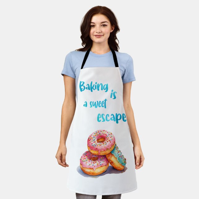 Delantal El Hornear Es Un Dulce Escape (Gastado)